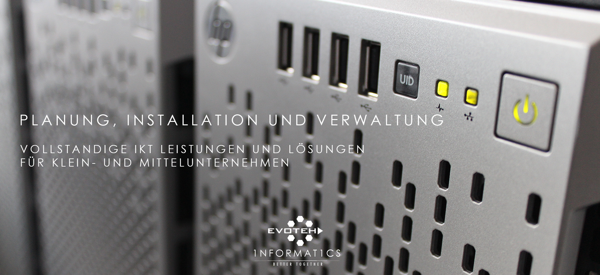 Planung, Installazion und Verwaltung.